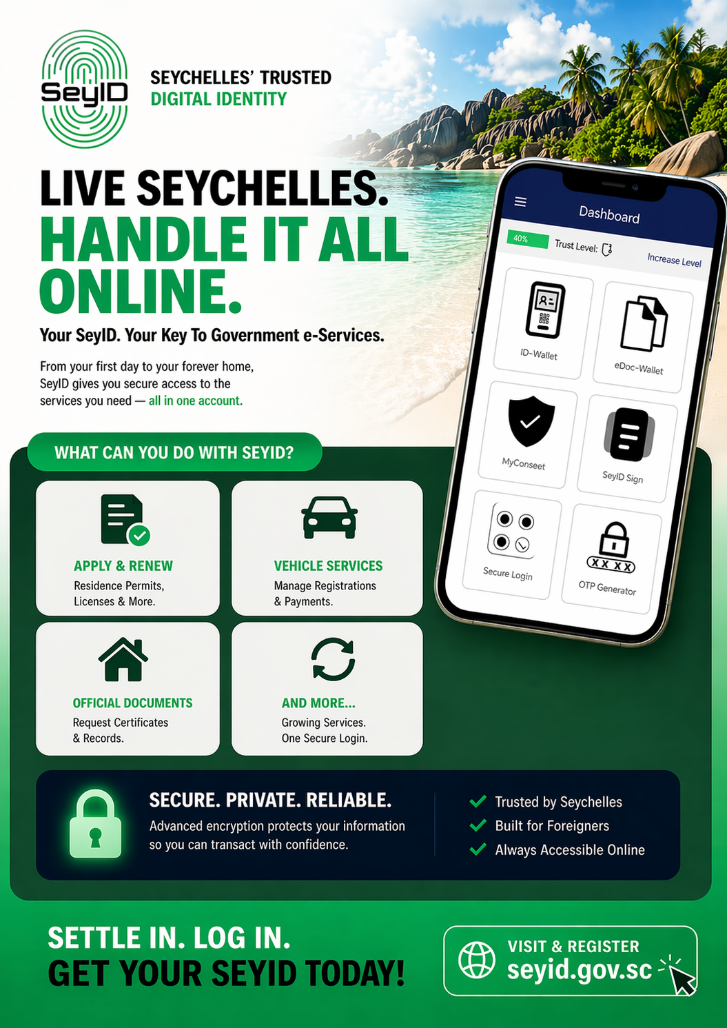 SeyID foreigner registration poster